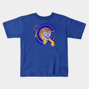 Defunct Cincinnati Tigers Hockey Kids T-Shirt